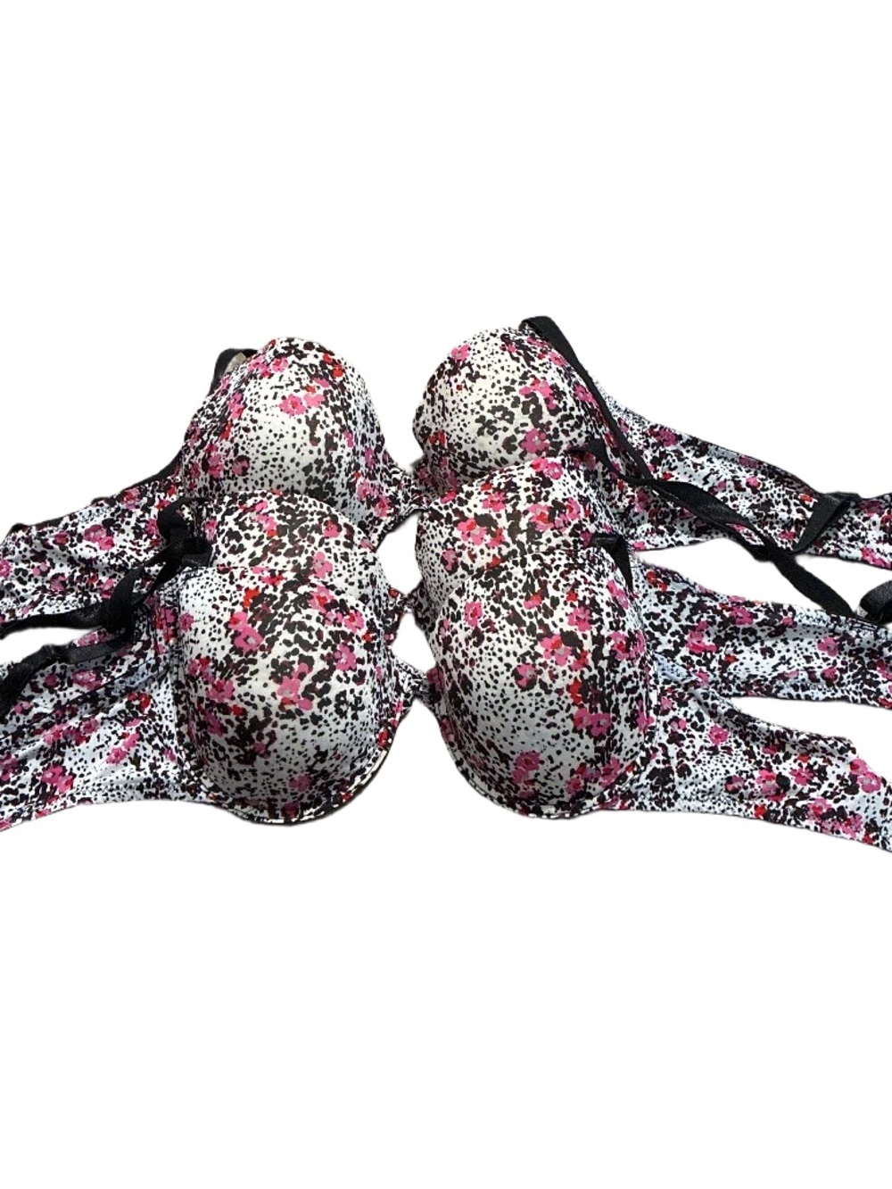 3 George Bras Size 38C Underwire Padded T-Shirt Bras Bundle